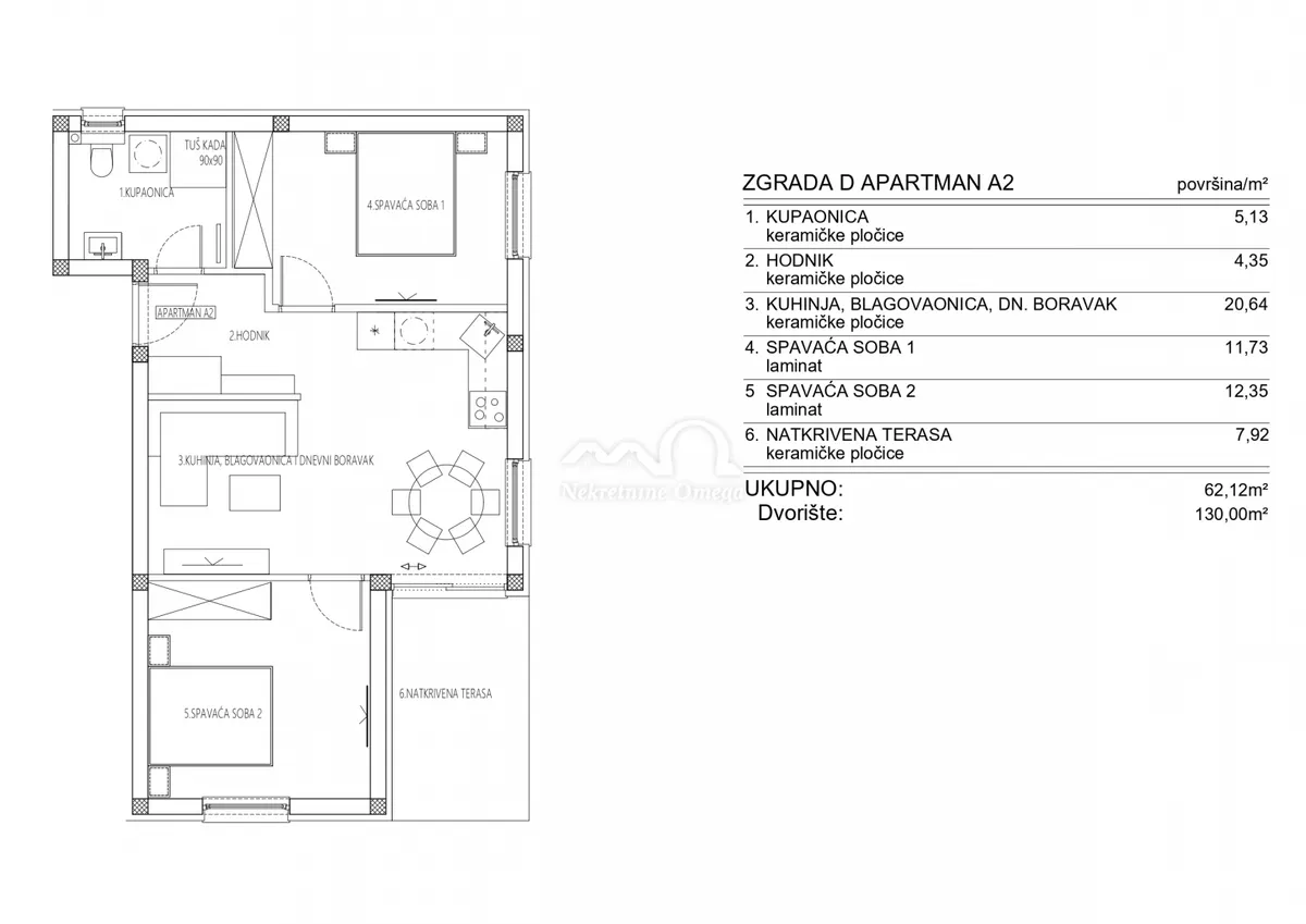 Stan - Šibenik, 62m2