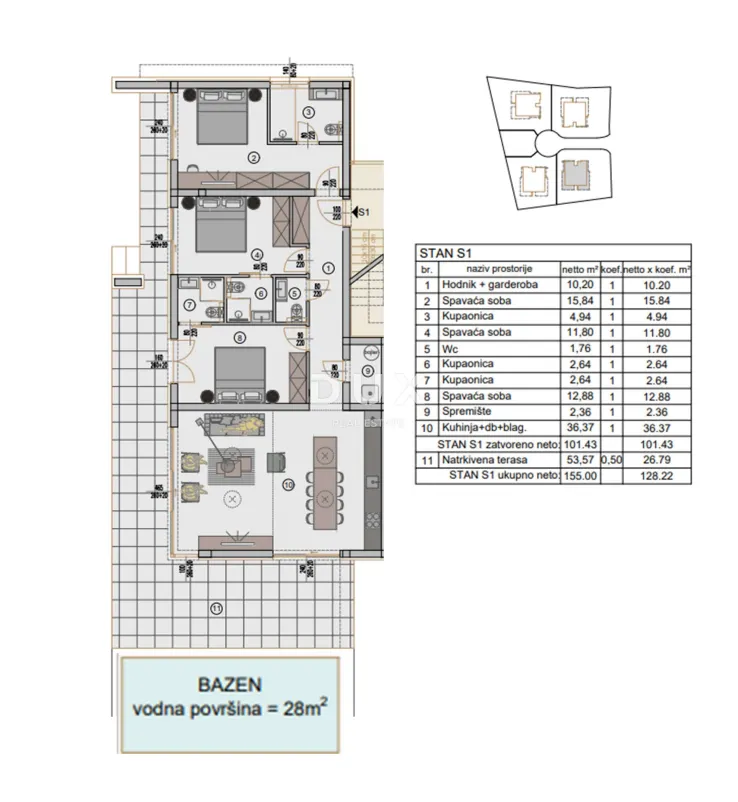 Apartment - Rovinj, 128m2