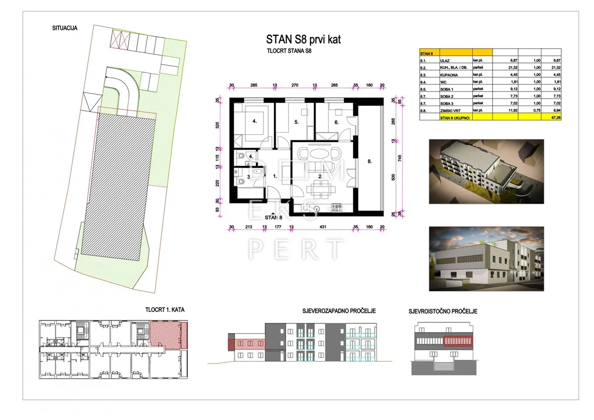 Stan - Peščenica - Žitnjak, 67.26m2