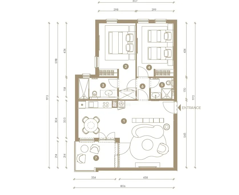 Apartment - Novi Vinodolski, 62m2