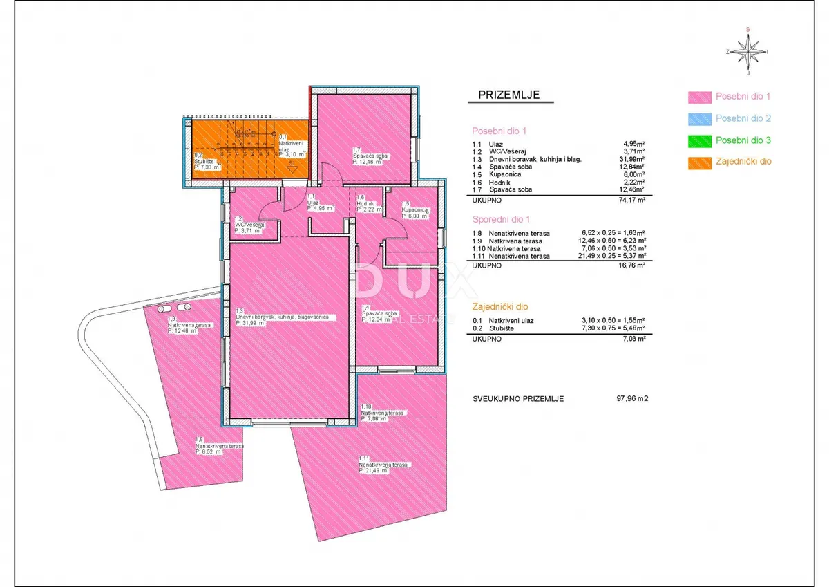 Stan - Vodice, 109.46m2