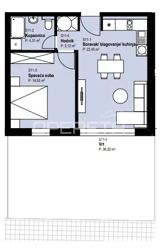 Apartment - II. Struge, Istok, Zagreb, 50m2