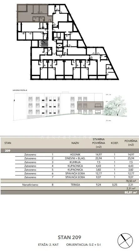 Stan - Kuniščak, Črnomerec, Zagreb, 81m2