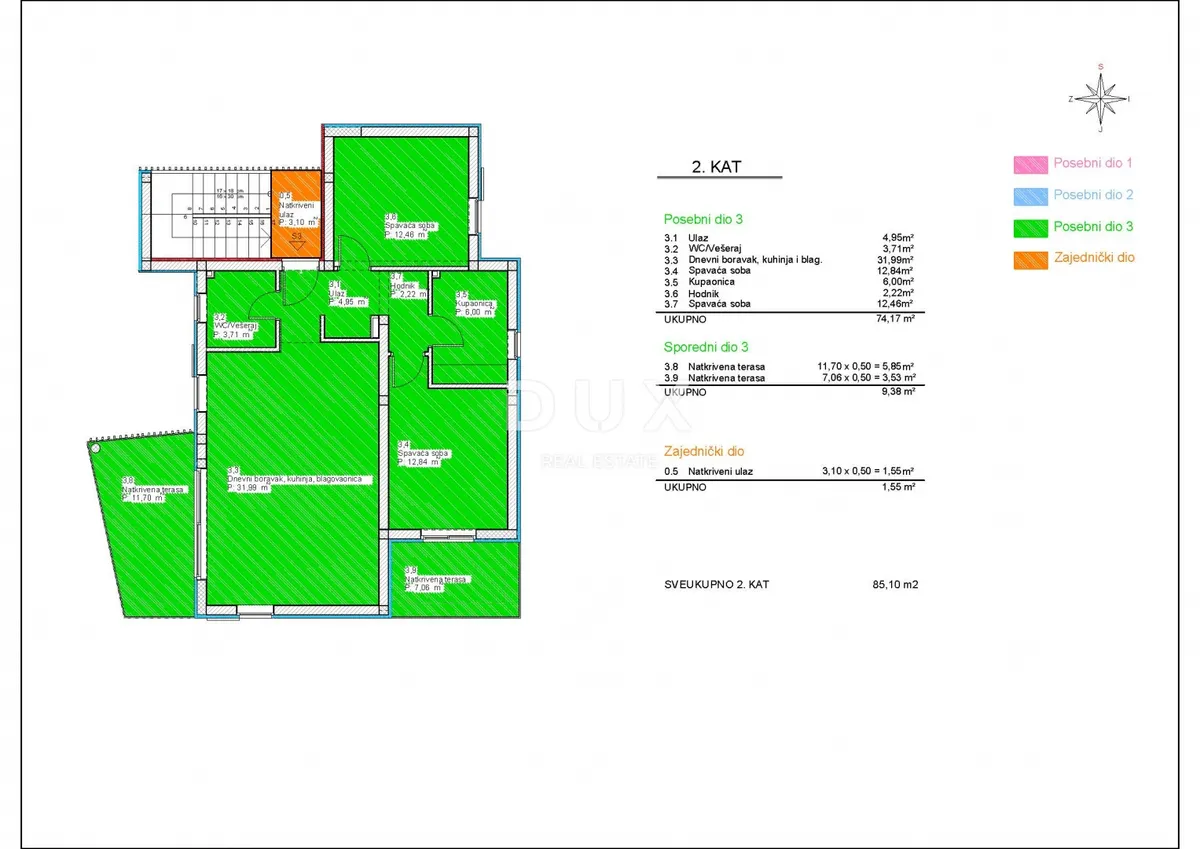 Stan - Vodice, 88.69m2