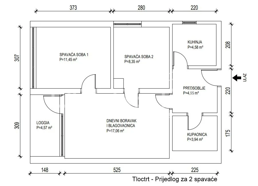 Apartment - Ulica Platana, Istok, Zagreb, 54m2