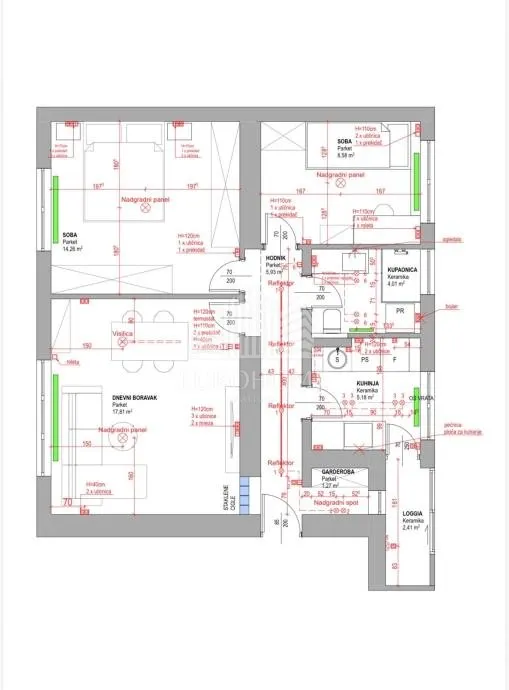 Apartment - Donji Grad, 60m2