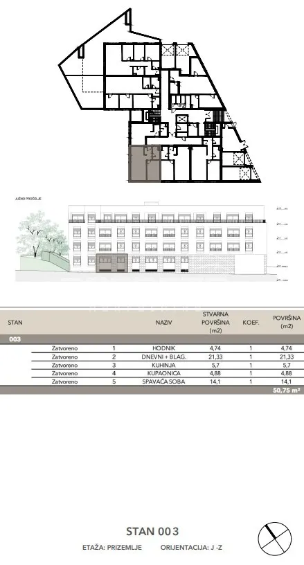 Stan - Kuniščak, Črnomerec, Zagreb, 51m2
