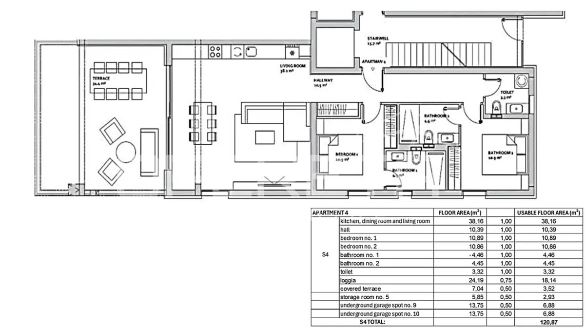 Apartment - Diklo, Zadar, Zadar, 121m2