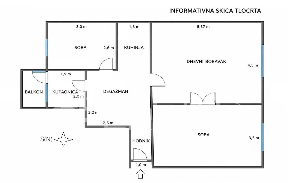 Stan - Šenoina, Centar, Zagreb, 80m2
