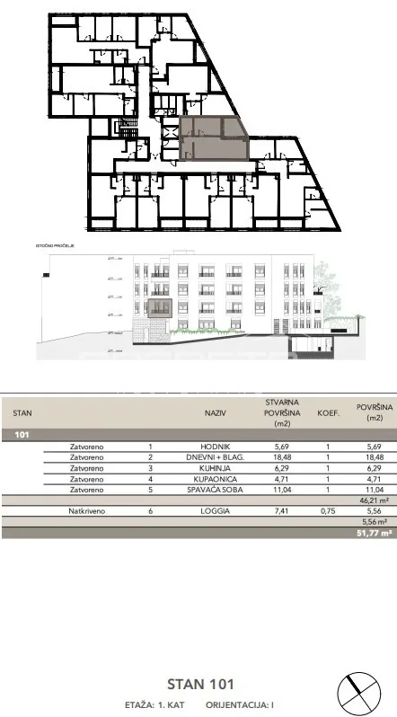 Stan - Kuniščak, Črnomerec, Zagreb, 52m2