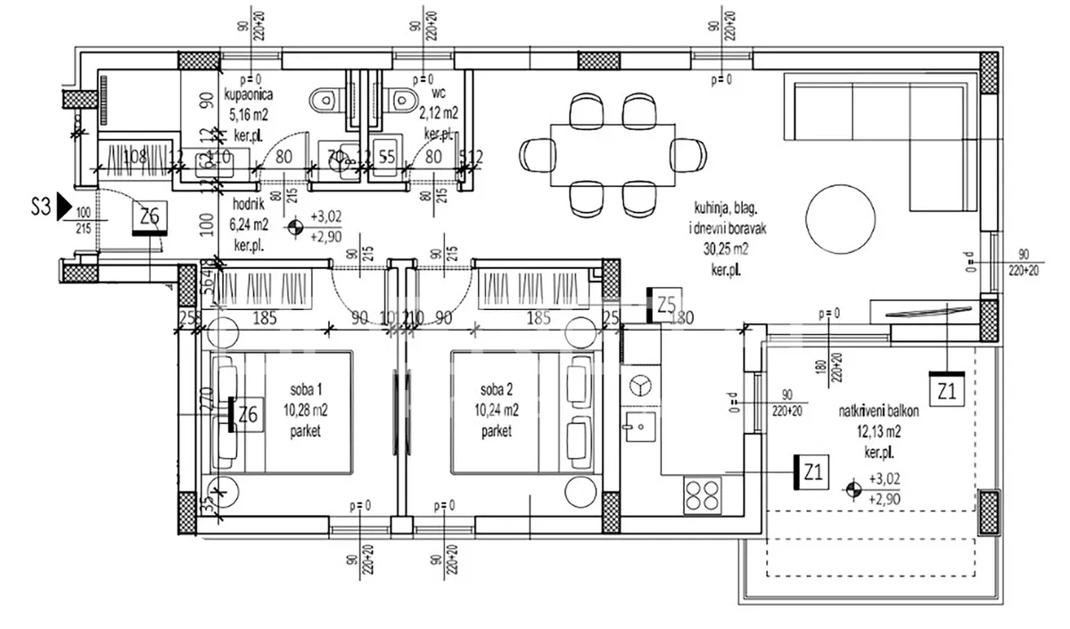 Apartment - Petrčane VI, Petrčane, Petrčane, 79.99m2