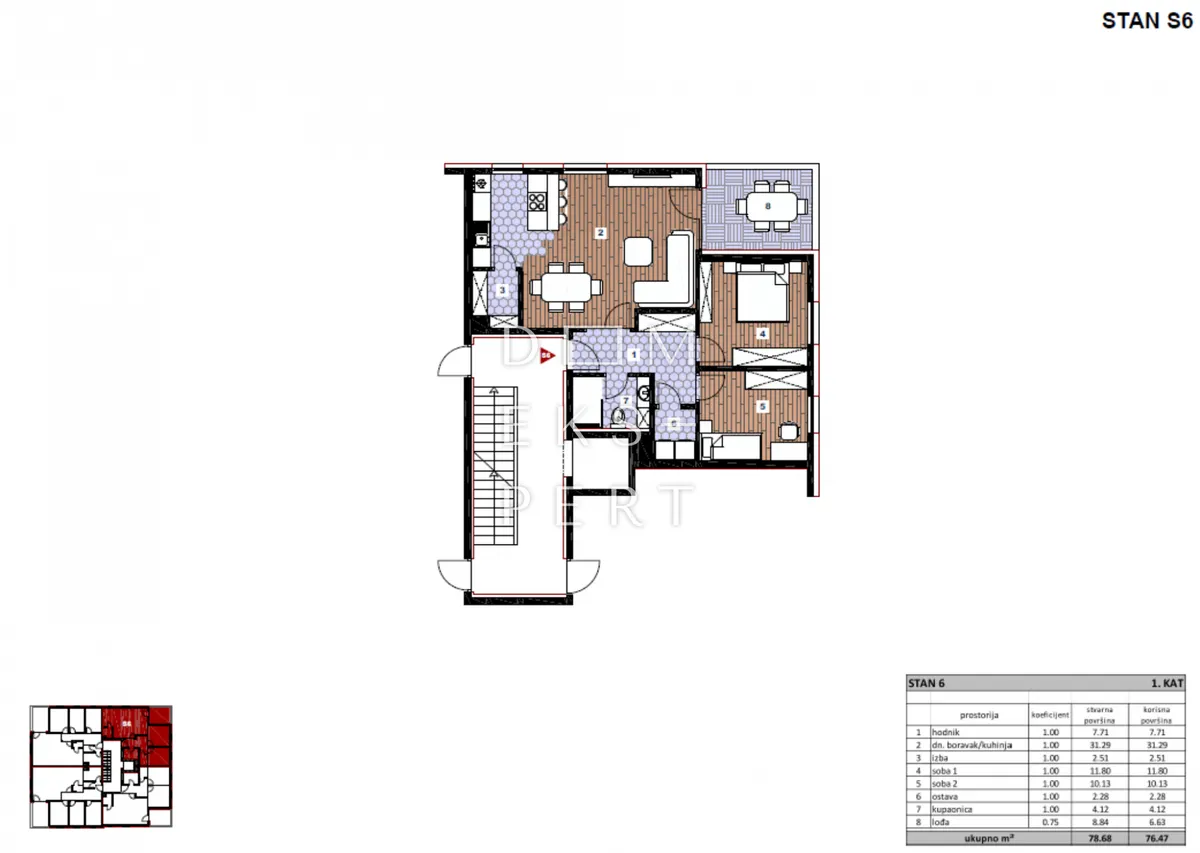 Stan - Sesvete, 76.47m2