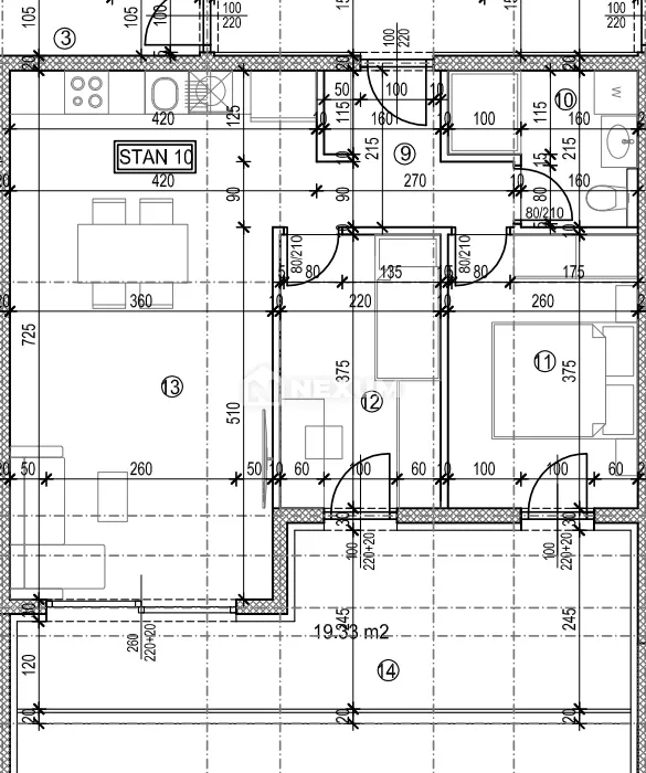 Stan - Seget, 70m2