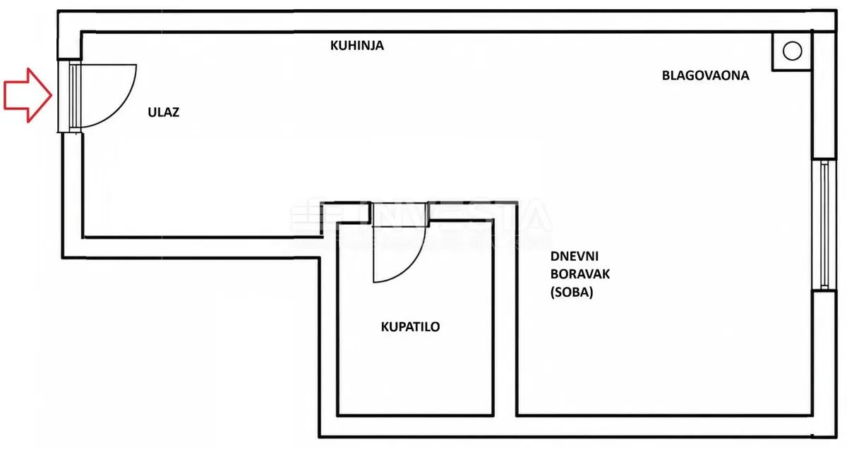 Stan - Pula, 28m2