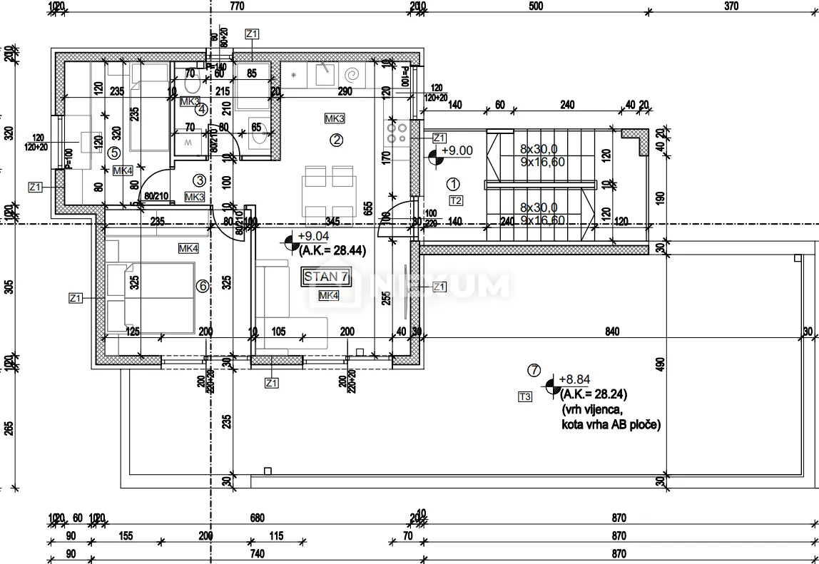 Stan - Trogir, 102m2