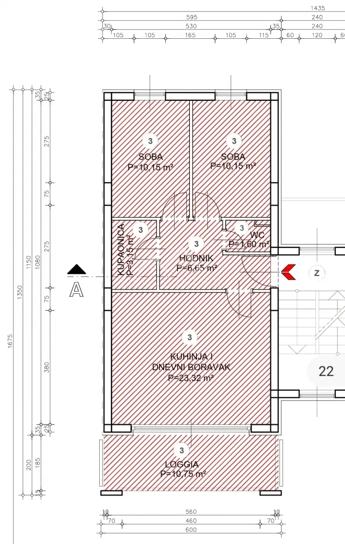 Apartment - Buje, 68m2