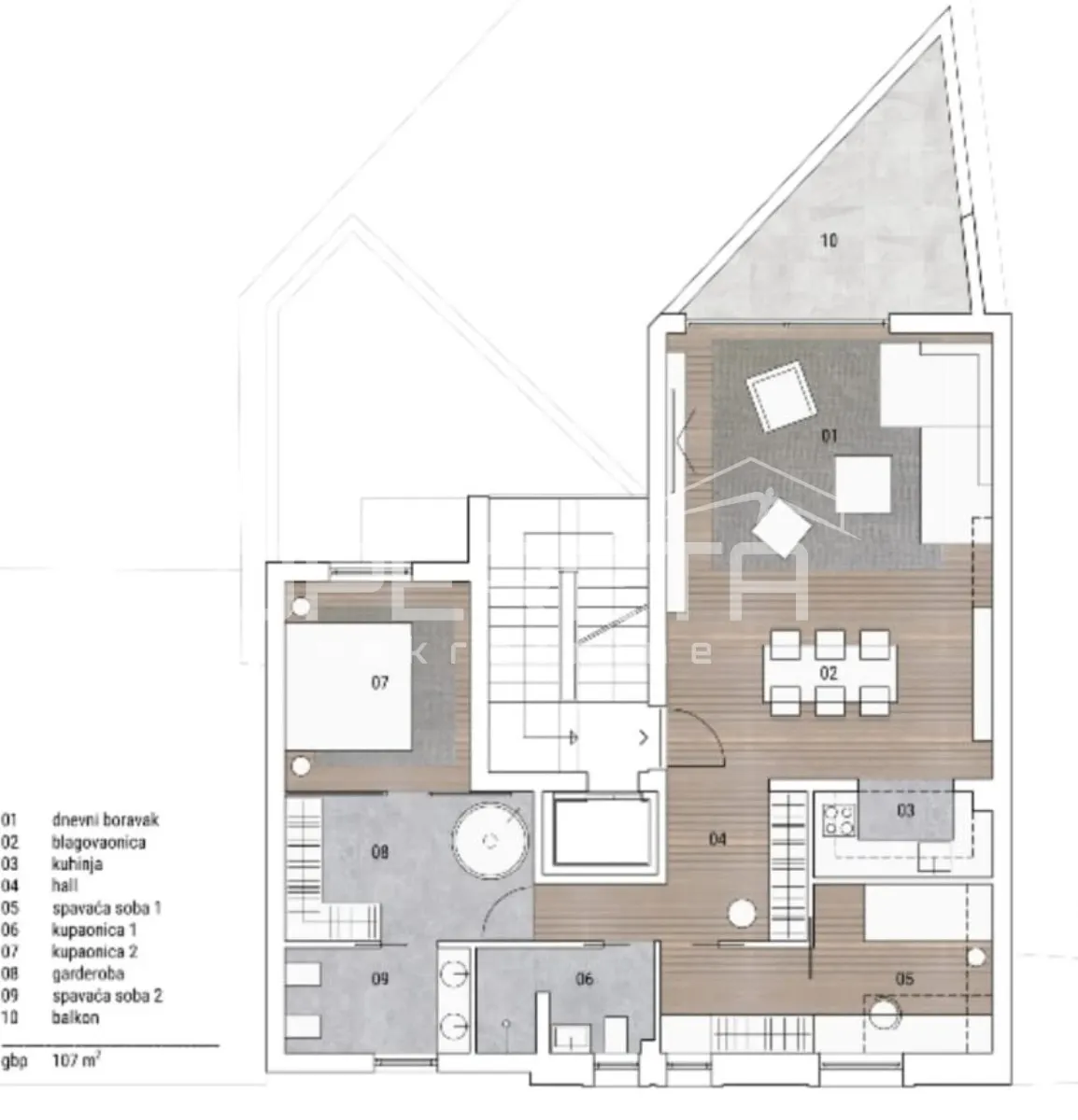 Stan - Ive Zaninovića, Šibenik, Šibenik, 158m2