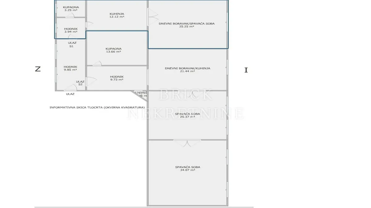 Apartment - Donji Grad, 156m2