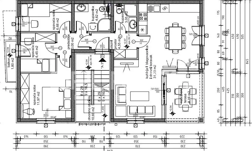 Stan - Hercegovačka, Podstrana, Podstrana, 77m2