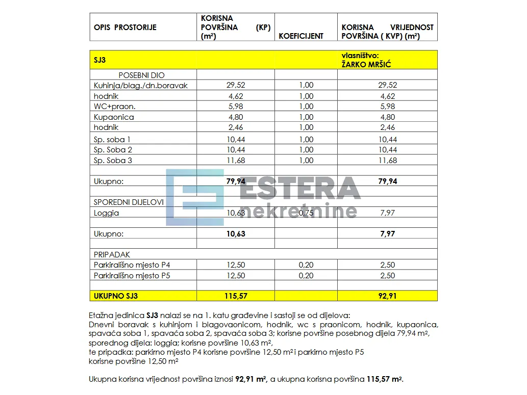 Stan - Biograd na Moru, 93m2
