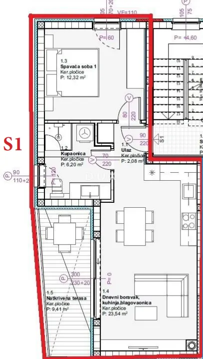 Stan - Vodice, 66.05m2