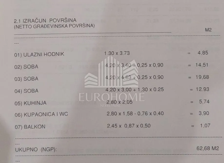 Apartment - Donji Grad, 63m2