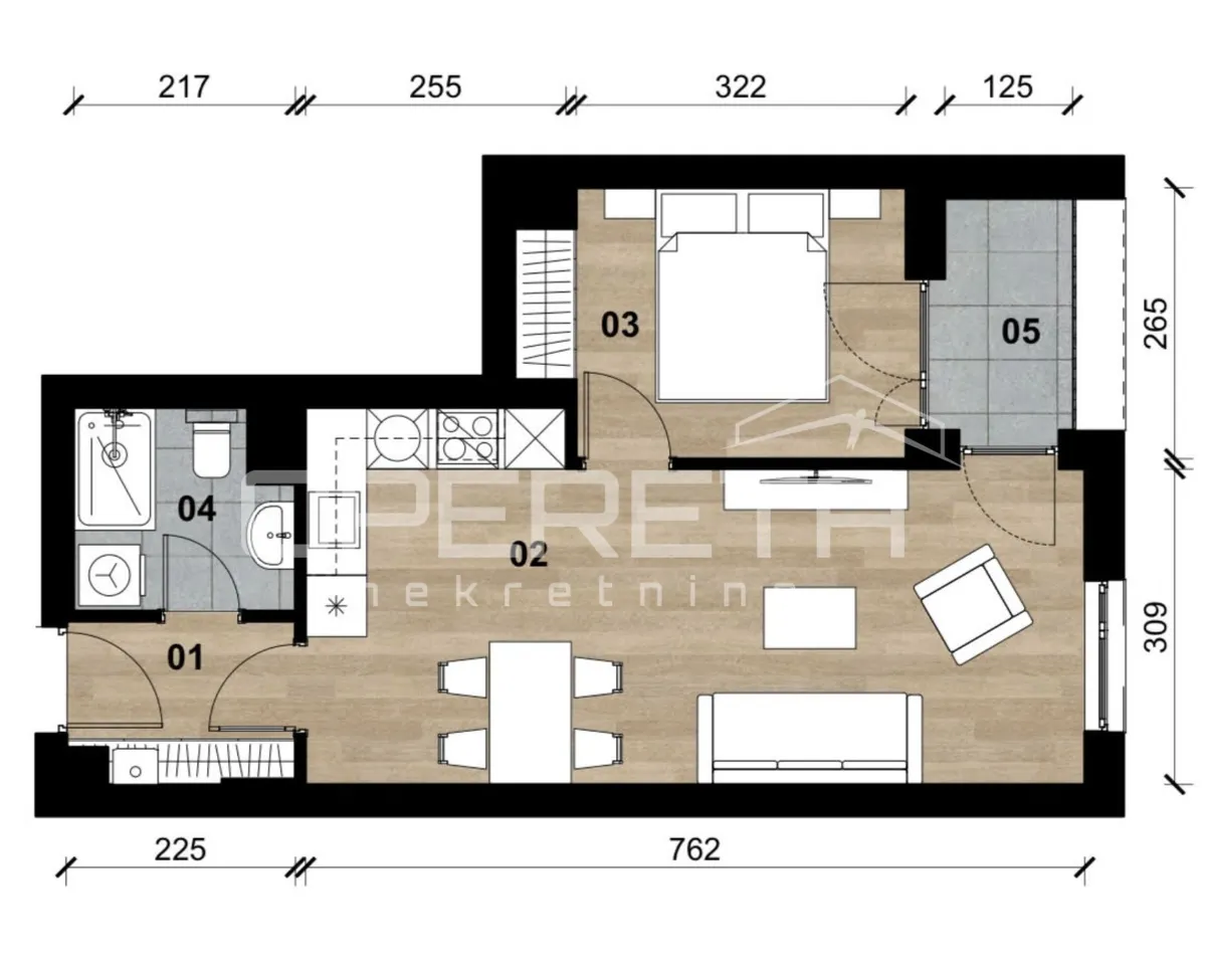 Apartment - Bolnička, Vrapče-Podsused, Zagreb, 44m2