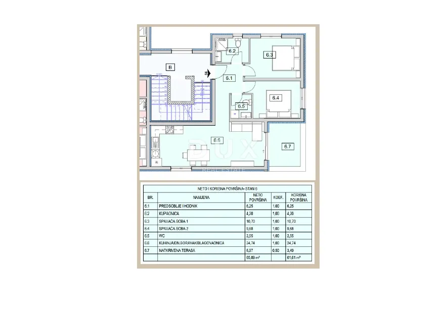 Apartment - Vodice, 64.25m2