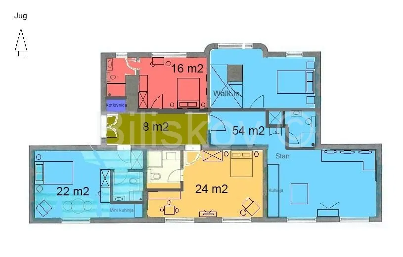 Stan - Donji grad, Zagreb, 123.5m2
