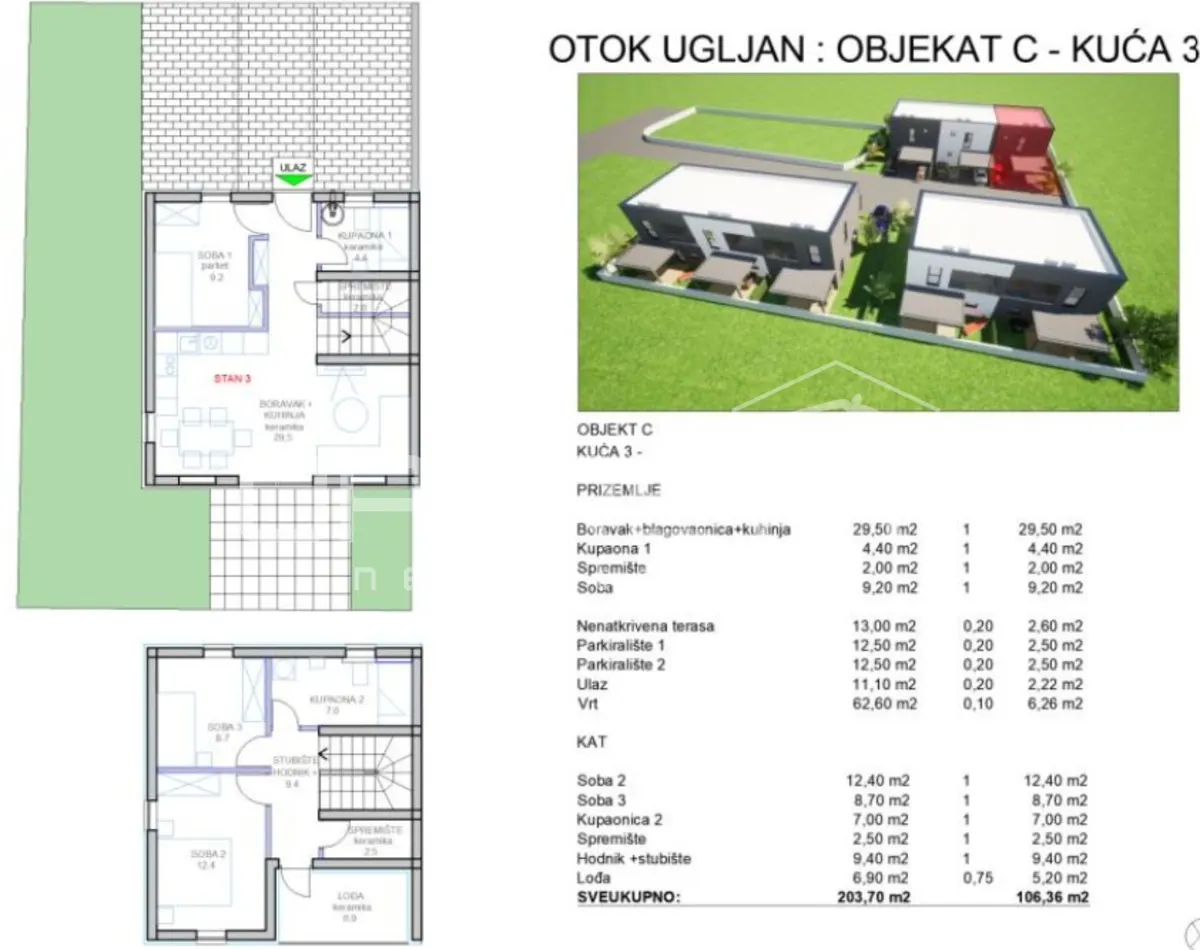 Kuća - Štrokova bb, Preko, Preko, 106m2