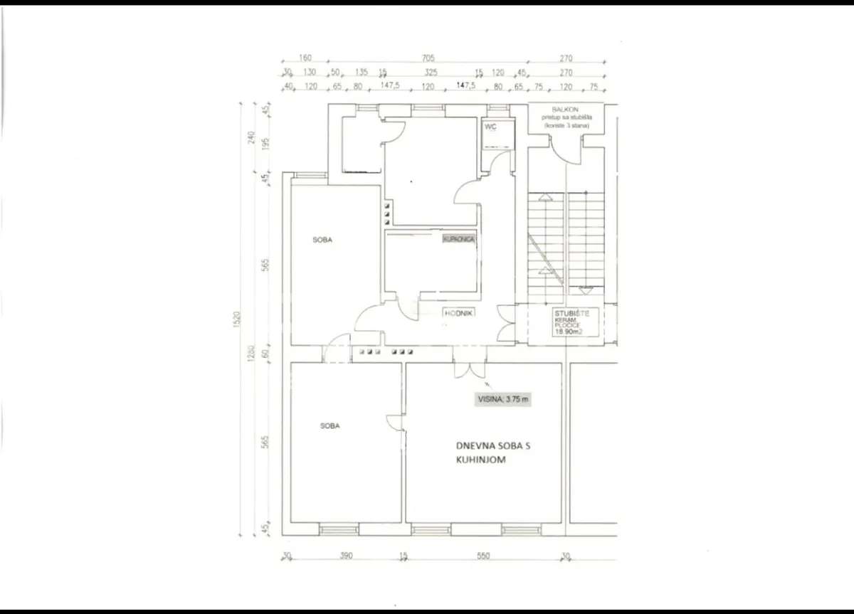 Stan - Baruna Trenka, Centar, Zagreb, 112m2