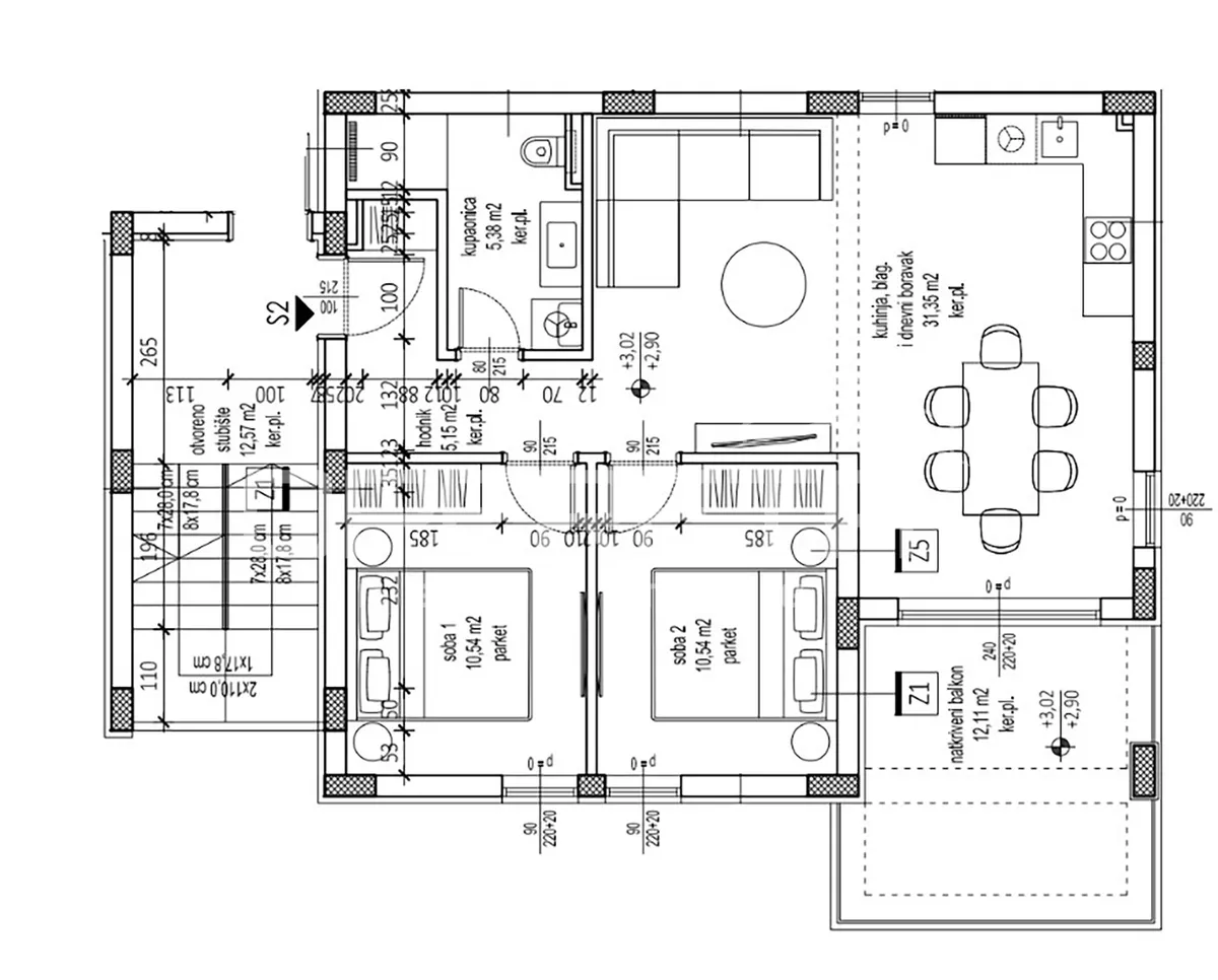 Apartment - Petrčane VI, Petrčane, Petrčane, 96.55m2