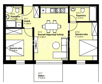 Apartment - II. Struge, Istok, Zagreb, 65m2