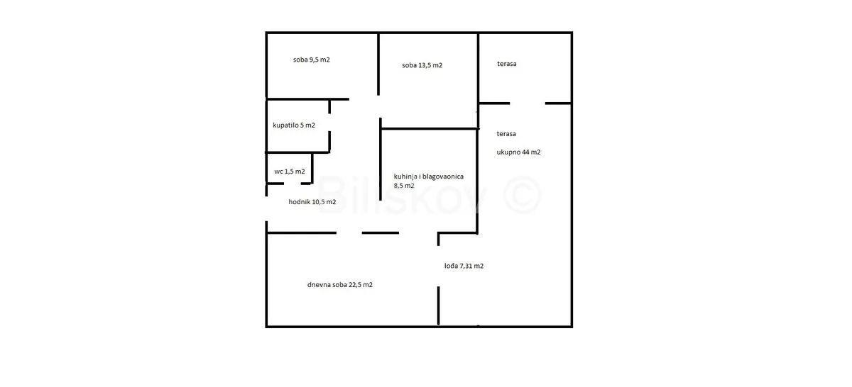 Stan - Mertojak, Split, 93m2