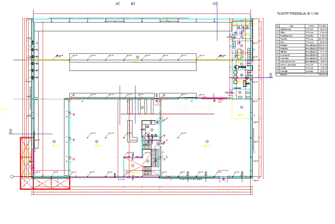 Poslovni Prostor - Industrijska četvrt, Osijek, 2310m2