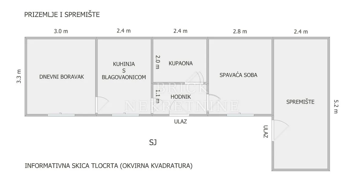 Kuća - Trnje, 61m2