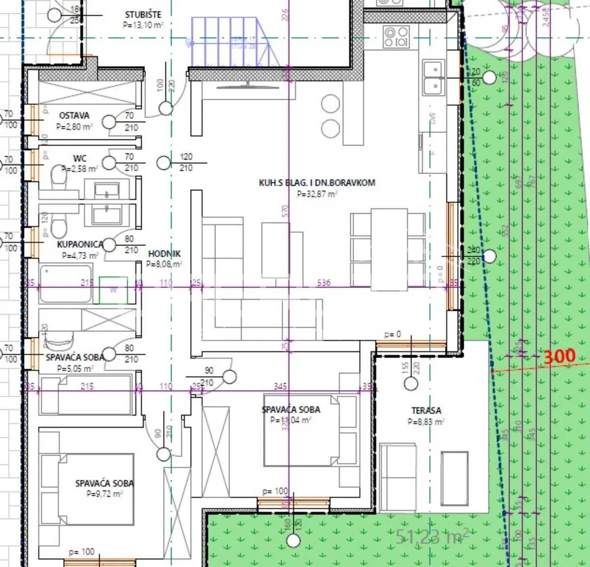 Stan - Zatonska, Vodice, Vodice, 81m2