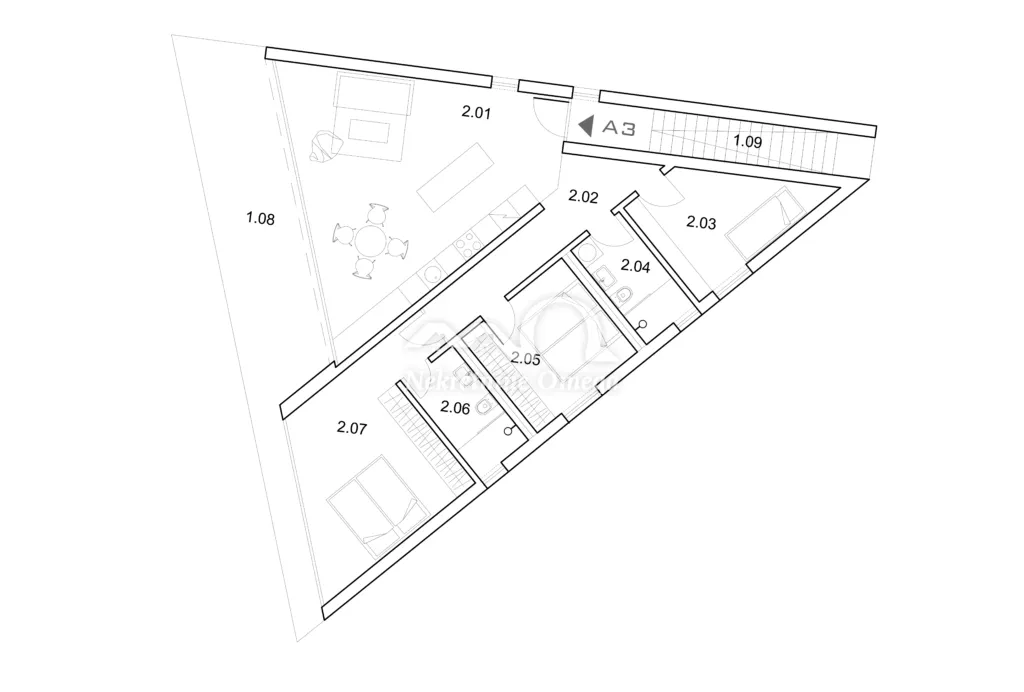 Apartment - Rogoznica, 127.6m2