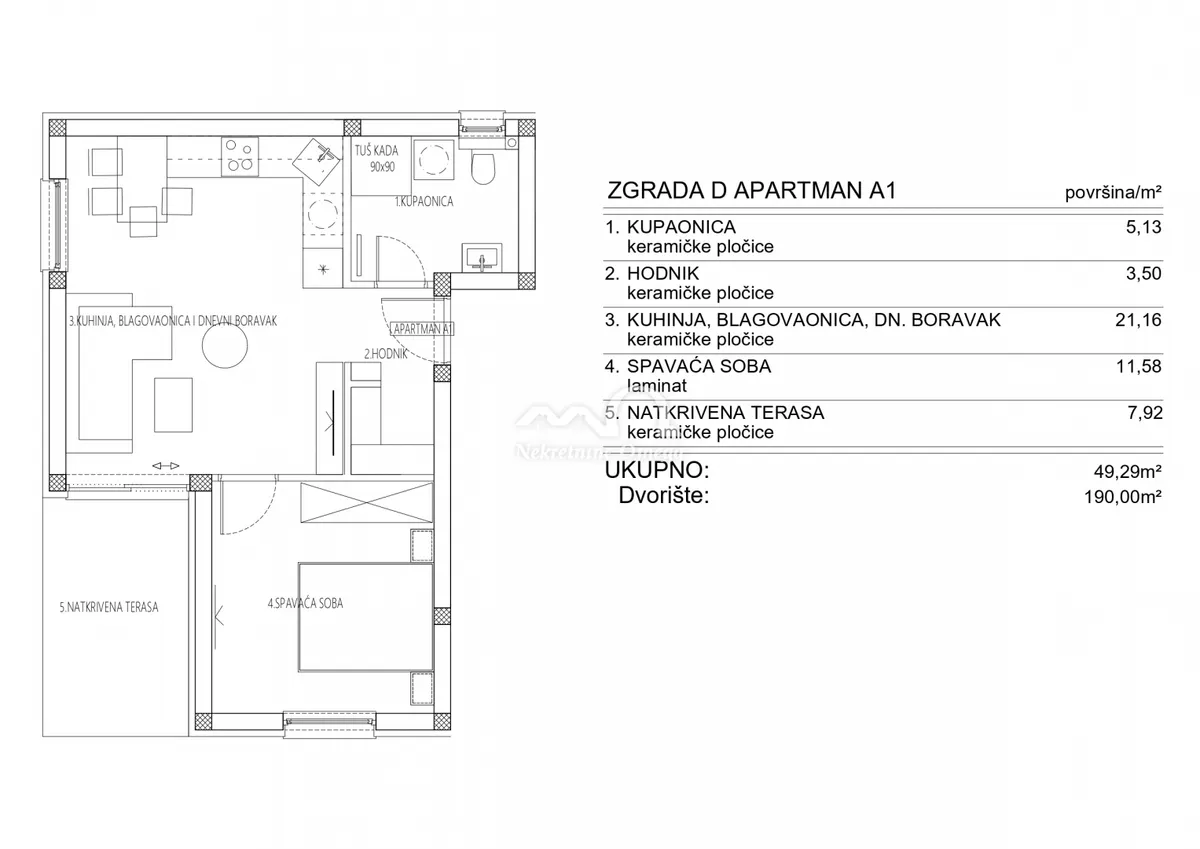 Stan - Šibenik, 49m2