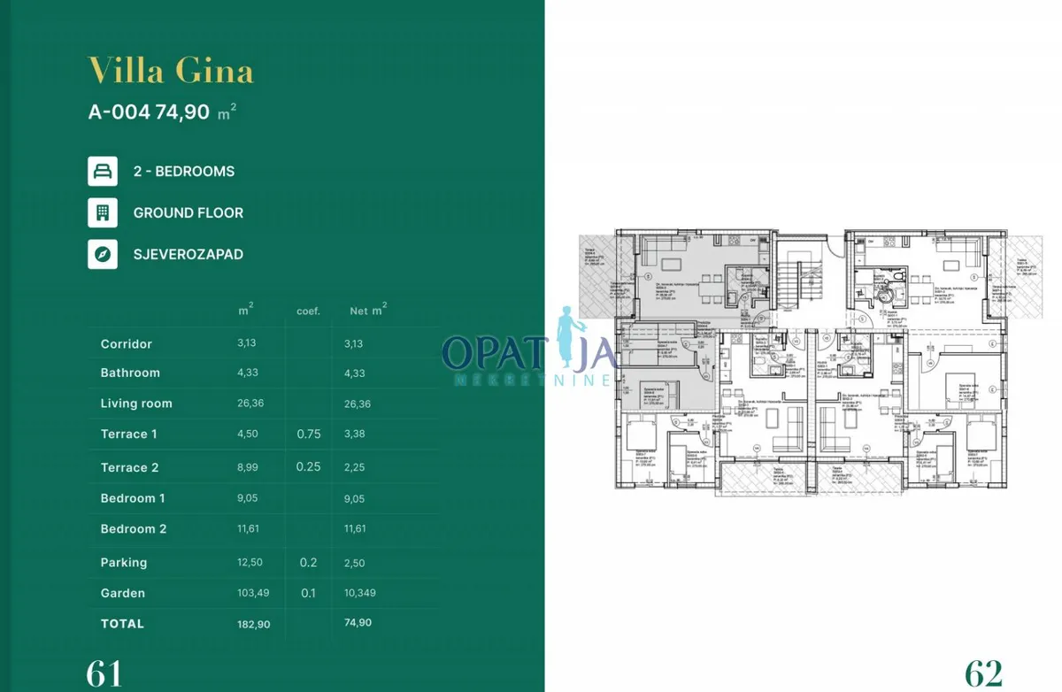 Stan - Privlaka, 74.9m2