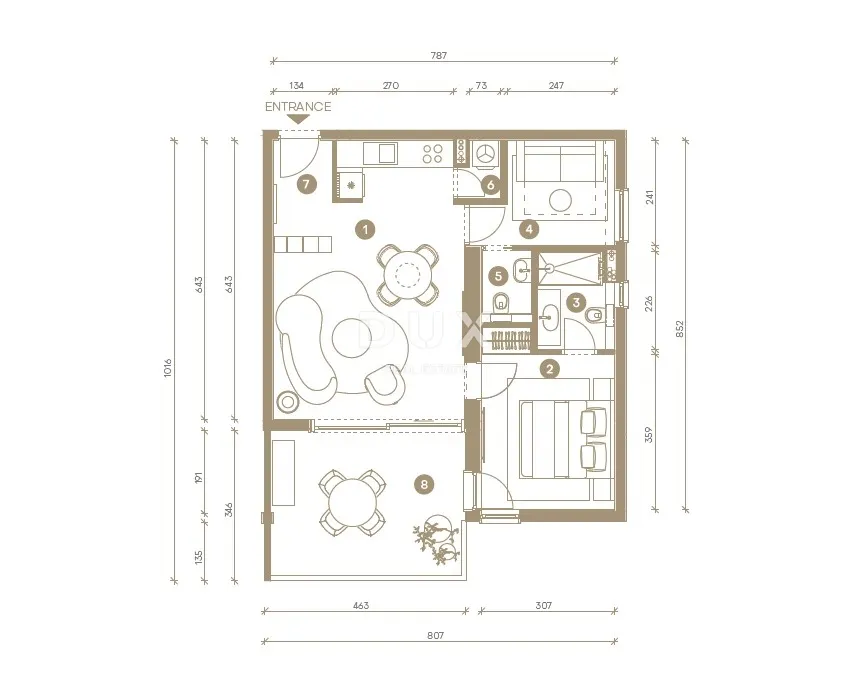 Apartment - Novi Vinodolski, 63m2