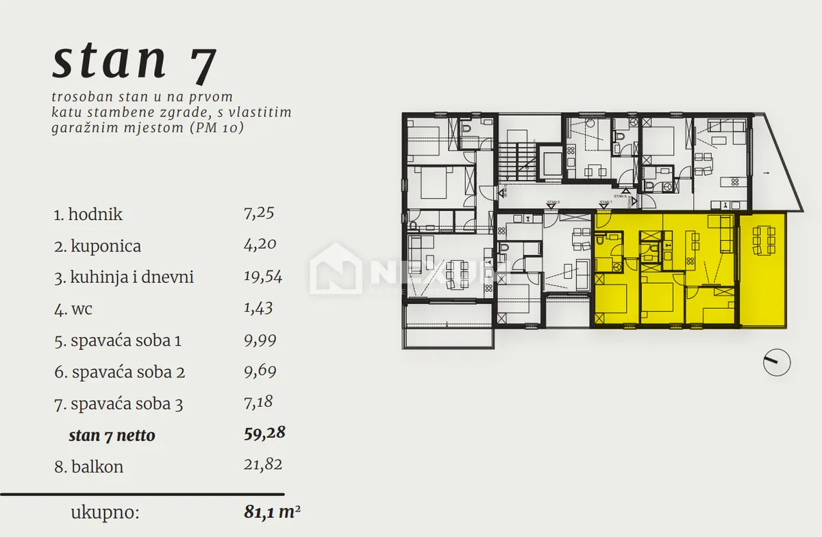 Stan - Okrug, 81m2