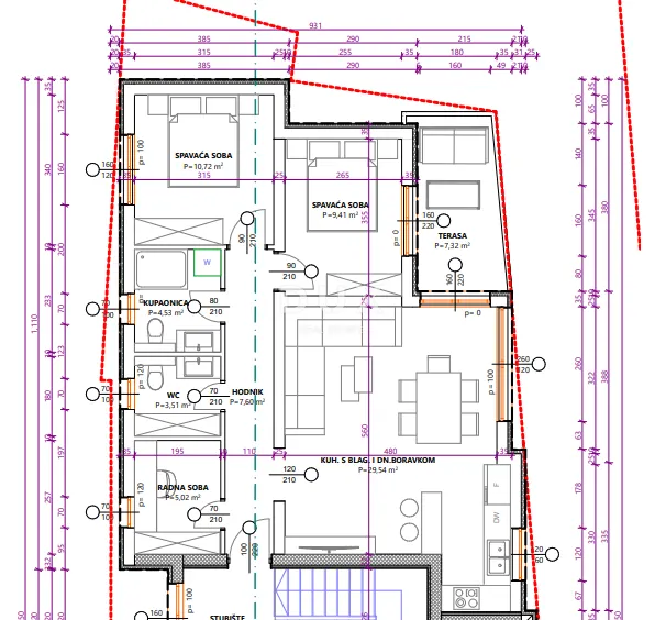 Apartment - Vodice, 74.05m2