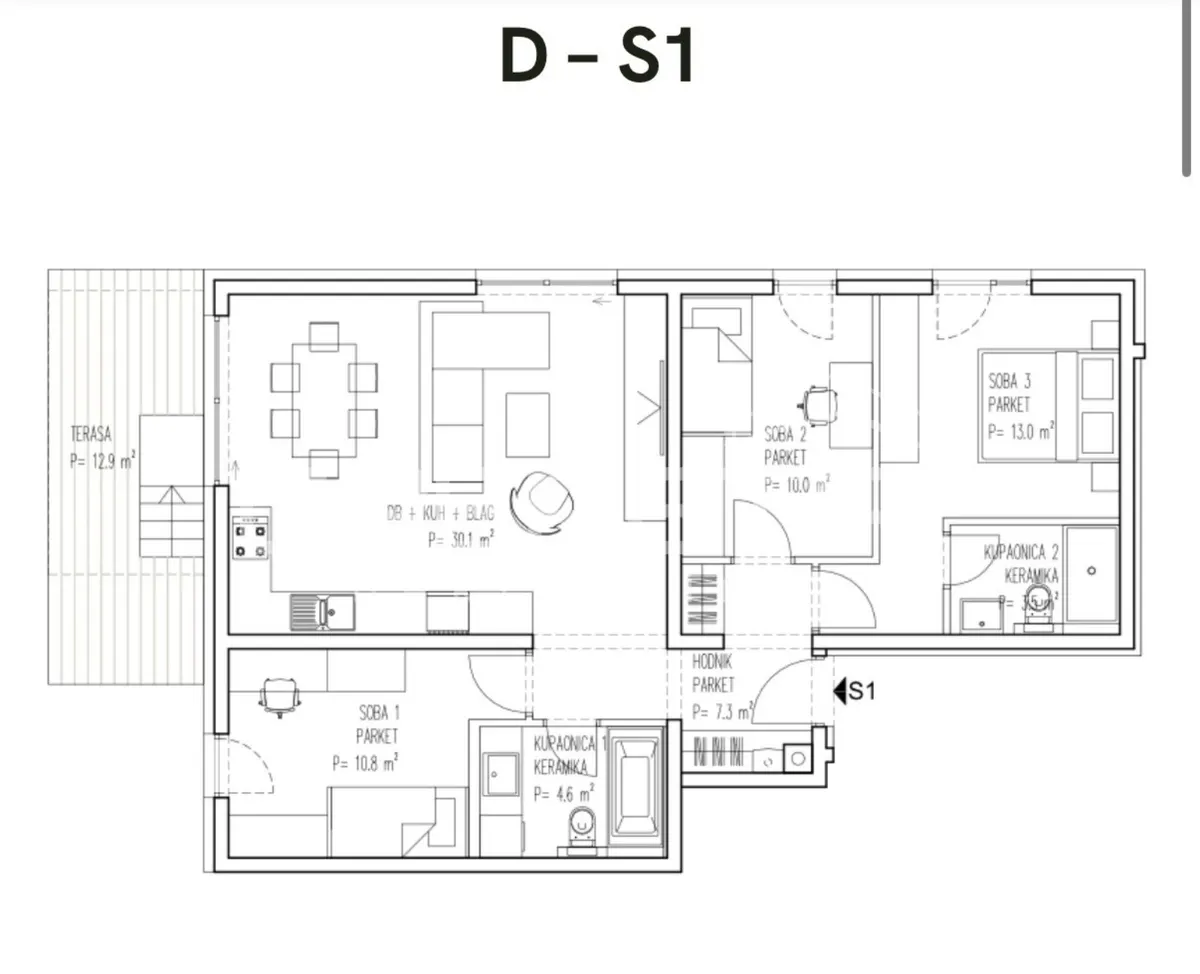 Stan - Brezovica, Novi Zagreb - zapad, Zagreb, 87.55m2