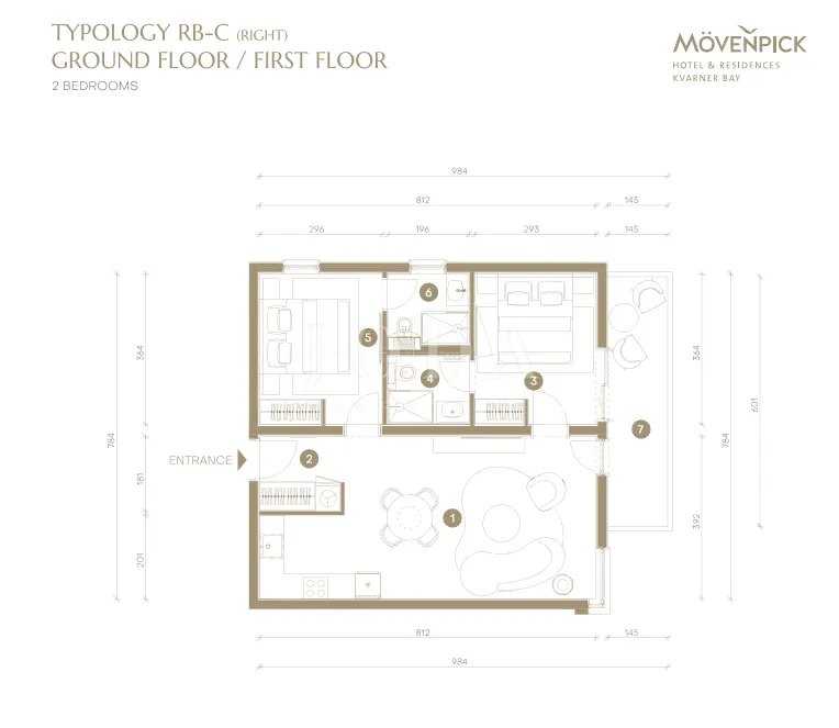 Apartment - Novi Vinodolski, 62.57m2