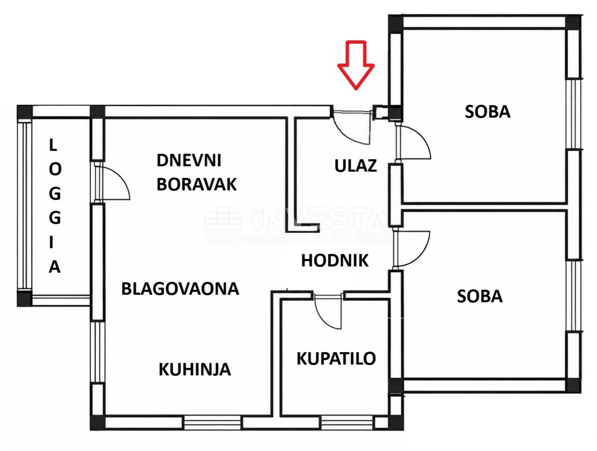 Stan - Pula, 58m2