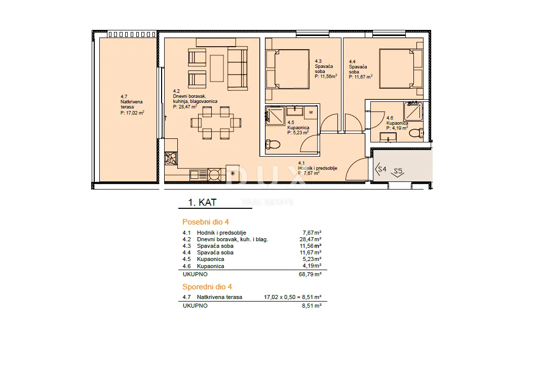 Apartment - Vodice, 82.58m2