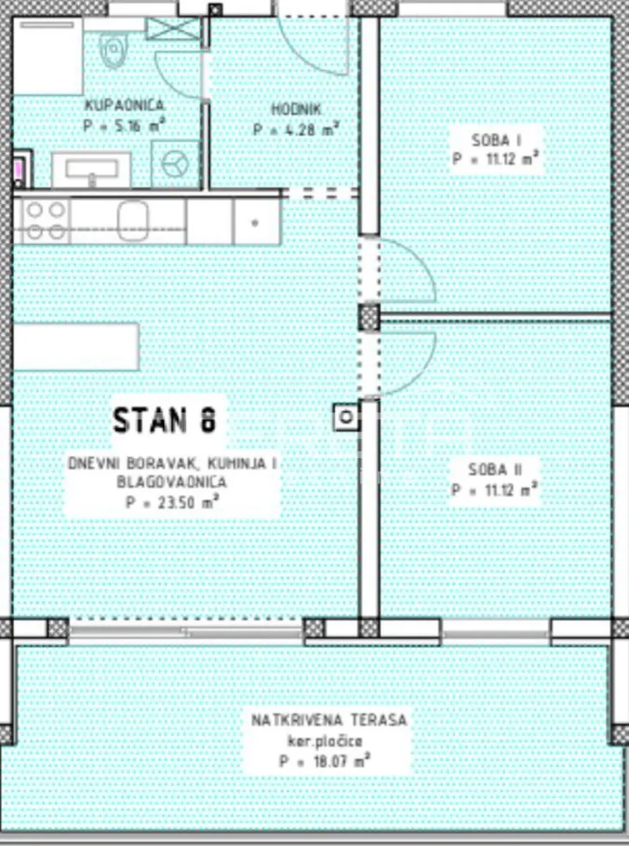 Stan - Murvica, Poličnik, Poličnik, 86m2