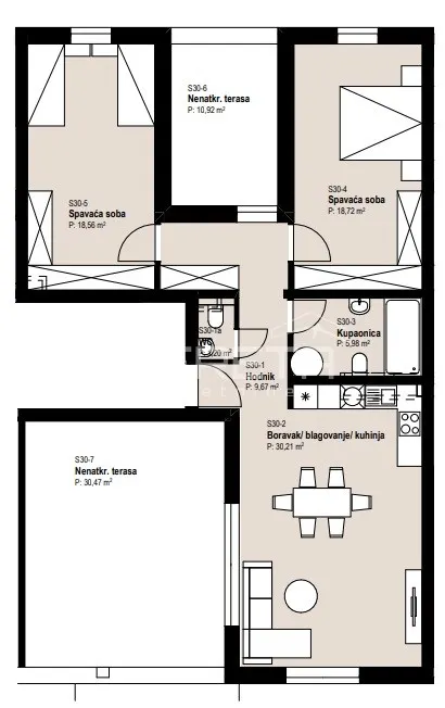 Apartment - II. Struge, Istok, Zagreb, 99m2