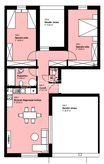Apartment - II. Struge, Istok, Zagreb, 98m2